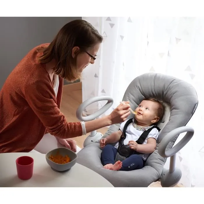 Beaba Transat Up & Down III Gris Jaspeado, Transat Réglable en Hauteur et Inclinaison pour Bébés 3 Beaba Transat Up & Down III Gris Jaspeado, Transat Réglable en Hauteur et Inclinaison pour Bébés 3