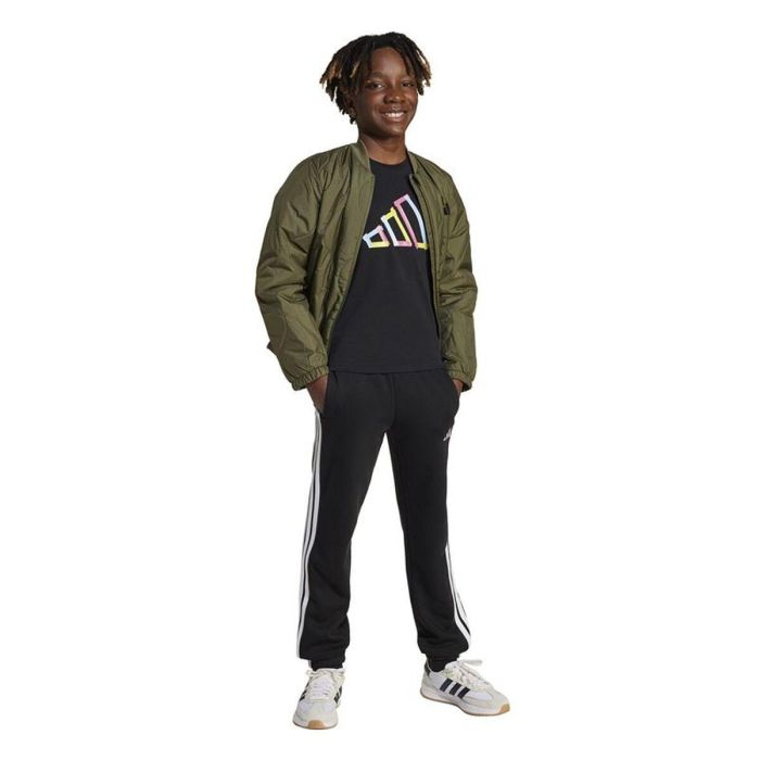 T shirt à manches courtes Enfant Adidas Noir 3-4 Ans 3