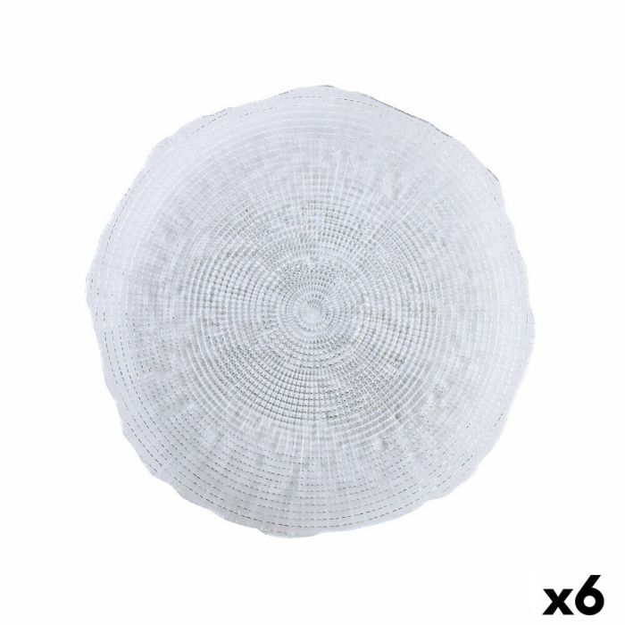 Assiette plate Quid Boreal Transparent verre Ø 28 cm (6 Unités) (Pack 6x) 1