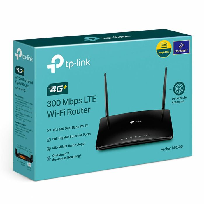 Router TP-Link MR500 Blanc Noir Wi-Fi 5 GHz RJ45 Ethernet LAN 36 Router TP-Link MR500 Blanc Noir Wi-Fi 5 GHz RJ45 Ethernet LAN 36