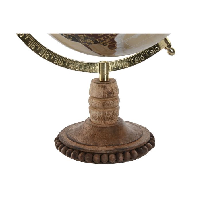 Globe terrestre Home ESPRIT Doré Rose clair Vintage 22 x 20 x 33 cm 1