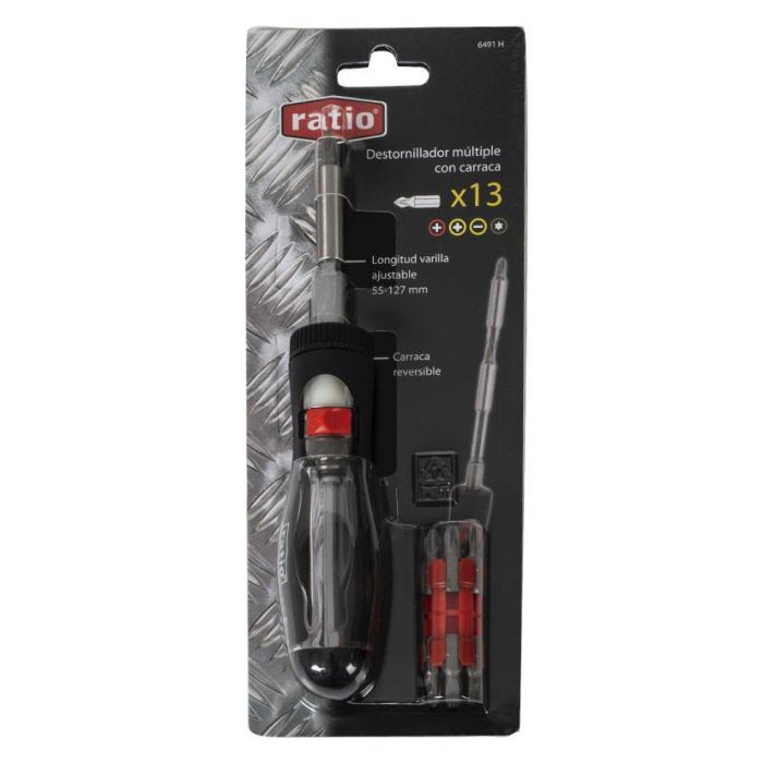Destornillador Carraca Multiple 13En1 Ratio 1