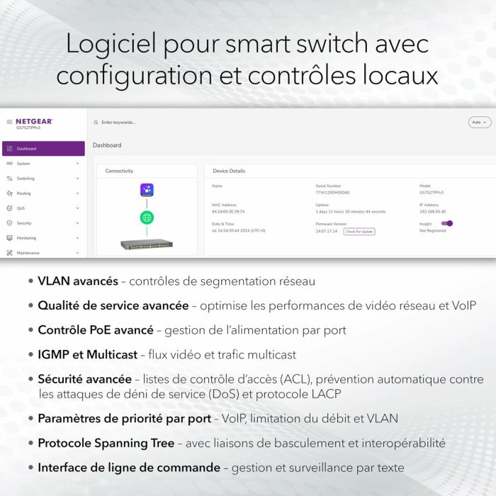 Switch Netgear GS752TXUP-300EUS 4