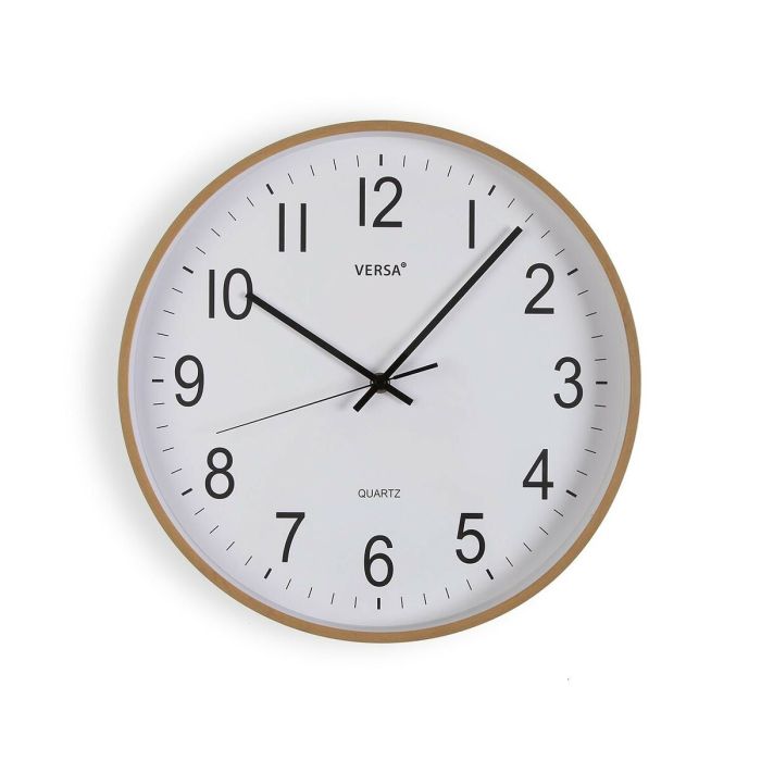 Horloge Murale Versa Plastique Quartz Bois MDF 5 x 35 x 35 cm 0 Horloge Murale Versa Plastique Quartz Bois MDF 5 x 35 x 35 cm 0