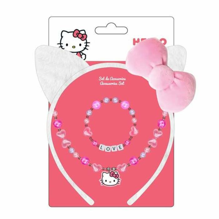 Collier Hello Kitty Fuchsia 3 Pièces 1