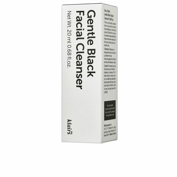 Gel nettoyant visage Dear Klairs GENTLE BLACK 20 ml