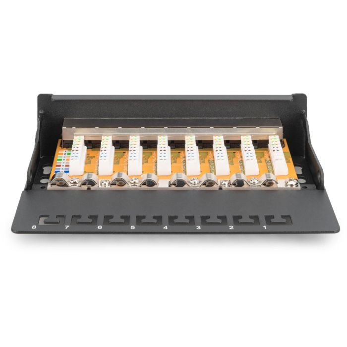 DIGITUS Patchpanel 1HE 8-Port Cat6 geschirmt schwarz 2 DIGITUS Patchpanel 1HE 8-Port Cat6 geschirmt schwarz 2