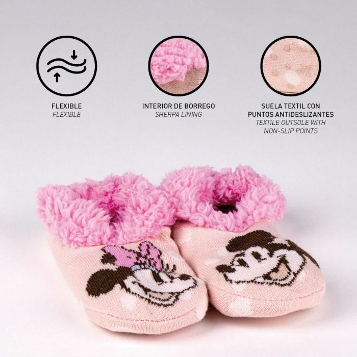Chaussons Minnie Mouse Rose 5