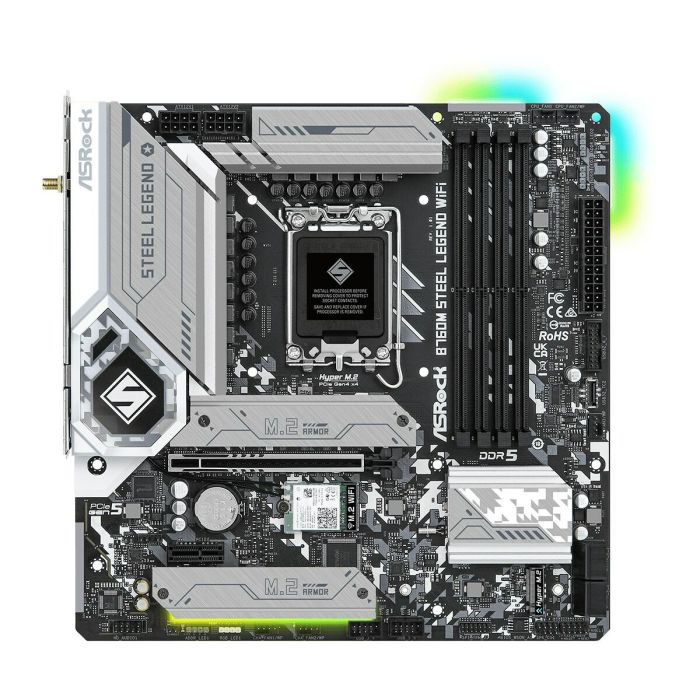 Carte Mère ASRock B760M Steel Legend WiFi Intel Wi-Fi 6 Intel B760 LGA 1700 0 Carte Mère ASRock B760M Steel Legend WiFi Intel Wi-Fi 6 Intel B760 LGA 1700 0