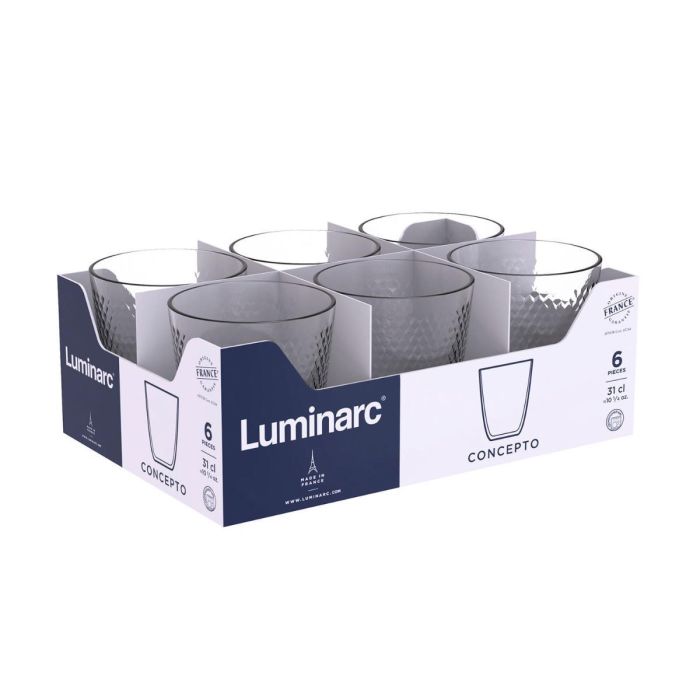 Vaso Alto Vidrio Concepto Luminarc 31 cL 4 Vaso Alto Vidrio Concepto Luminarc 31 cL 4