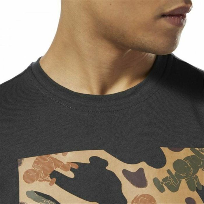 T-shirt à manches courtes homme Reebok Sportswear Training Camouflage Noir 1