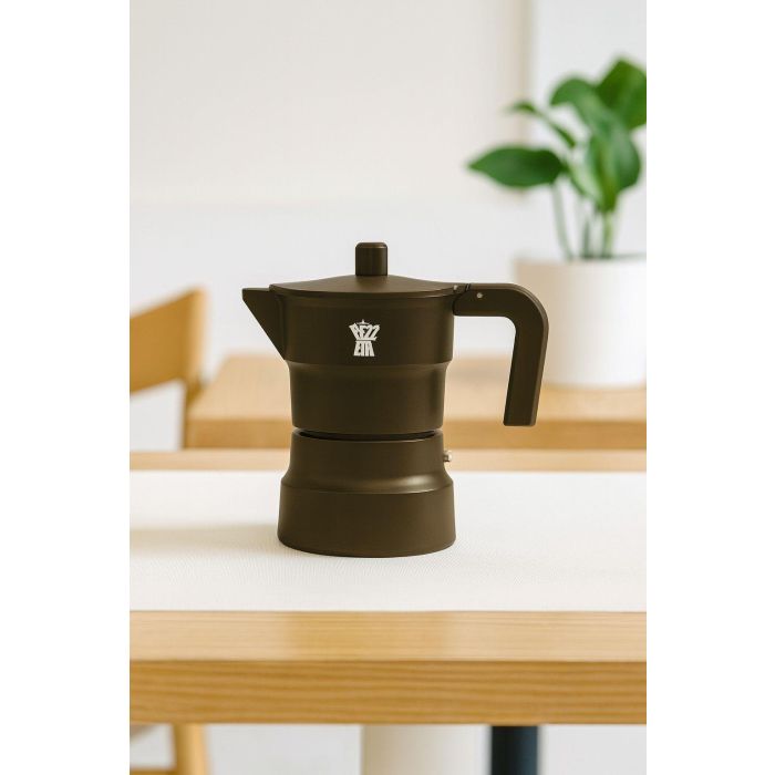 Cafetiere italienne - PEZZETTI - SOLIDEXPRESS - Aluminium - 6 tasses - Kaki 2