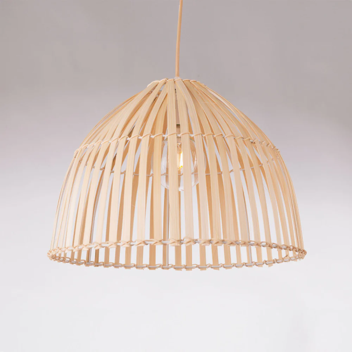 Lampe Suspendue Jacarei Rotin Naturel Douceur Boho-Chic E27 SKD-P80051 0