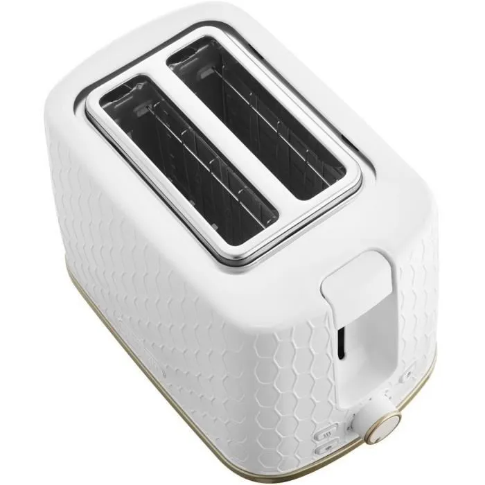 Sencor STS 7200WH Grille-pain 2 Fentes 930 W avec Dégivrage, Minuterie Électronique 7 Niveaux, Tiroir à Miettes - Blanc