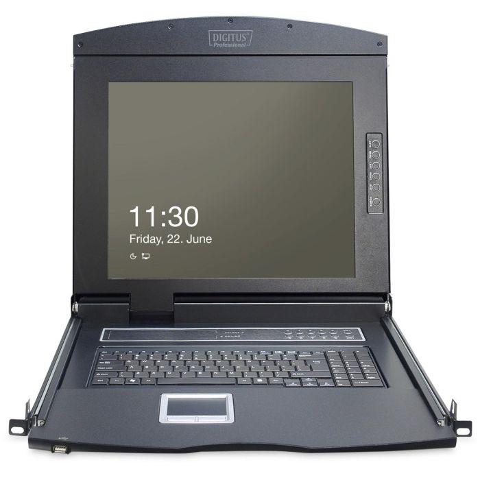 Digitus 17" LCD KVM-Konsole, 8-Port VGA, US-Tastatur 4