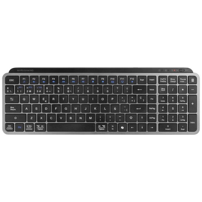Clavier sans fil Mars Gaming MKSILENKEYSES Noir Espagnol Qwerty 3