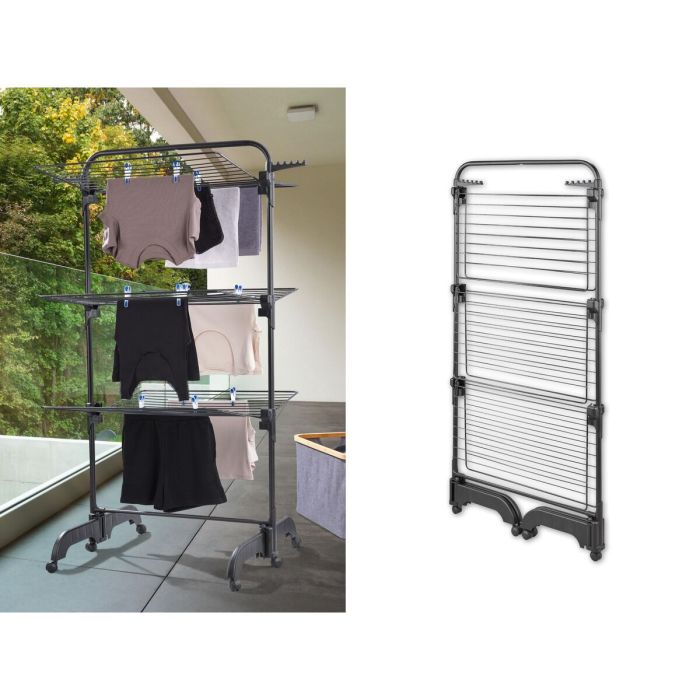 Corde à linge Leifheit Classic Tower 270 Black Noir 8