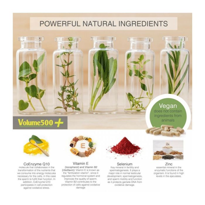 Comprimés pour Améliorer la Qualité du Sperme 500 Cosmetics 30 Unités 3