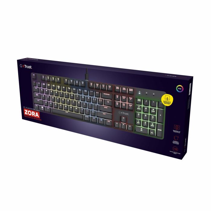 Clavier pour jeu Trust 25682 Noir Espagnol Qwerty 1