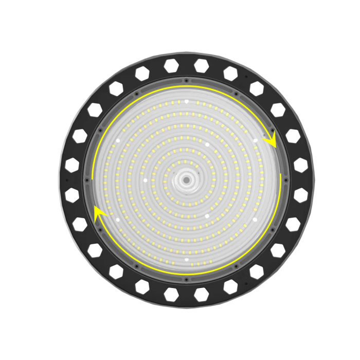 Campana LED 100W 17000Lm 5000K Intensité Angle Ouverture Réglables IP65 50000H [1177-HB-JL16AL-100W-CW] 3
