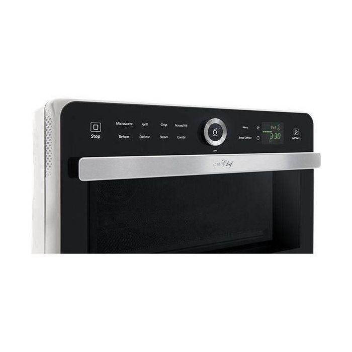 WHIRLPOOL JT469WH - Micro-ondes Jet Chef - 33 L - 6eme SENS Combi Crisp Vapeur - Cavité Inox - Plateau tournant 36 cm - Blanc 1