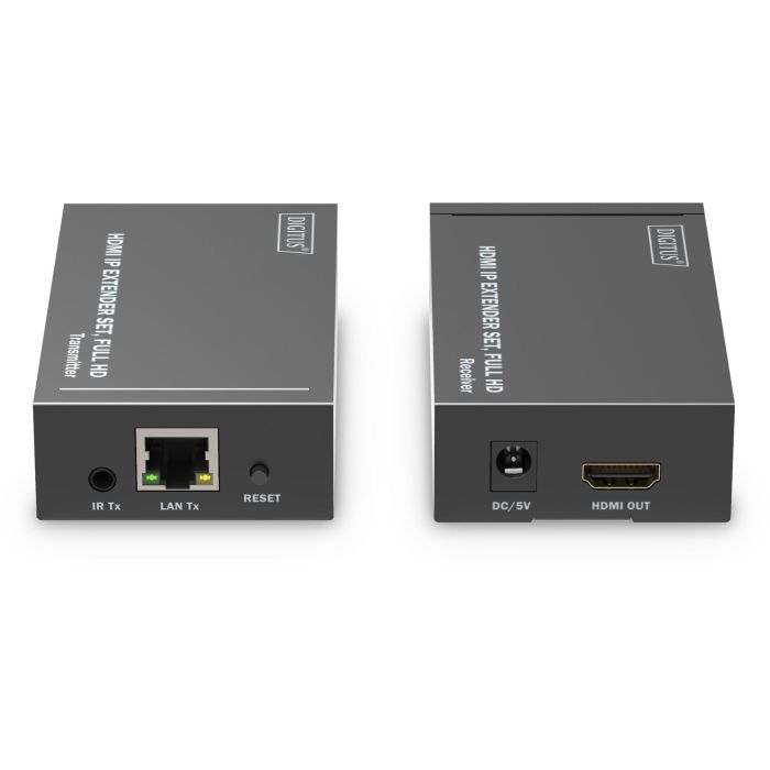 DIGITUS HDMI IP Extender Set HDMI 120m Full HD schwarz 1