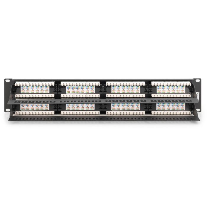 DIGITUS Patchpanel 2HE 48-Port Cat6 ungeschirmt schwarz 3