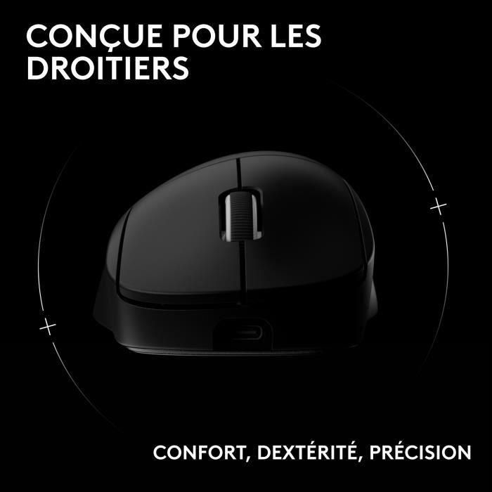 Souris gamer - sans fil - Logitech - G Pro X Superlight 2 DEX - Noir 1