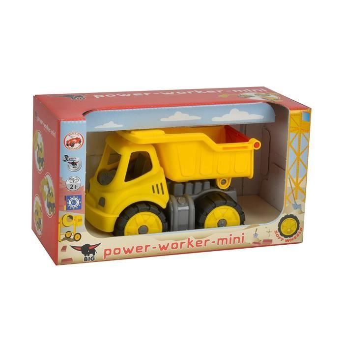 Véhicule miniature Power Worker Mini Camion Benne, Jaune, BIG, 177 g, des 3 ans 1