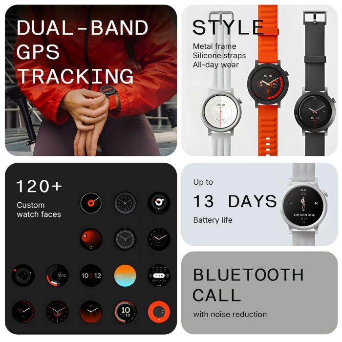 Montre intelligente Nothing A10700020 Gris 1,43" 7