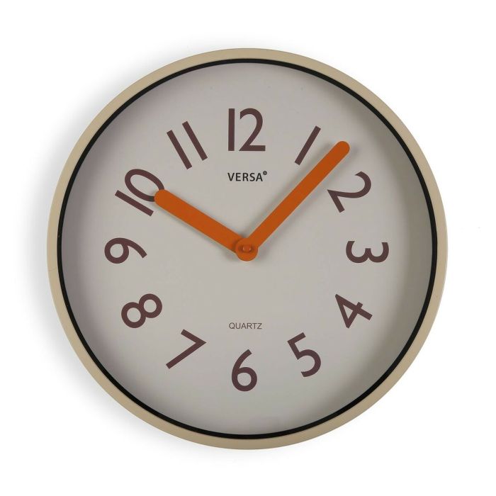 Horloge Murale Versa Crème Plastique Quartz 4 x 30 x 30 cm 0 Horloge Murale Versa Crème Plastique Quartz 4 x 30 x 30 cm 0