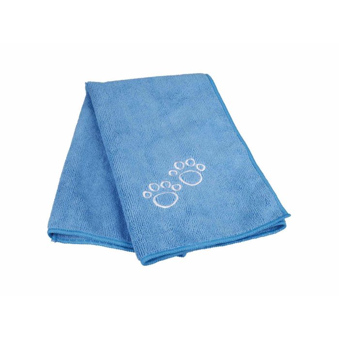 Serviette en Microfibre Trixie Bleu 50 × 60 cm