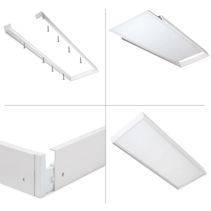 Panel LED 72W 7900lm 6000K 120x60cm Kit de Superficie 40000H HO-KITPAN120X60-72W-CW 1
