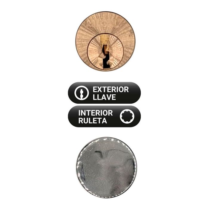 Serrure en applique Micel crr15 Acier gauche-droite Gris 1 Serrure en applique Micel crr15 Acier gauche-droite Gris 1