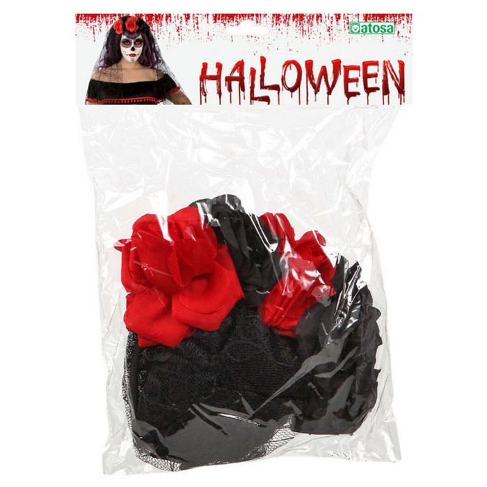 Serre-tête Halloween Rouge/Noir 3