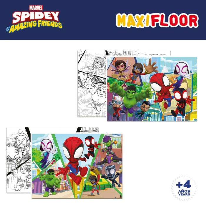 Set de 4 Puzzles Spidey 35 x 1,5 x 25 cm 48 Pièces (6 Unités) 9
