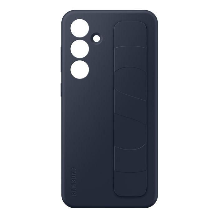 Coque en silicone avec laniere pour Samsung Galaxy S24 FE Bleu foncé 2 Coque en silicone avec laniere pour Samsung Galaxy S24 FE Bleu foncé 2