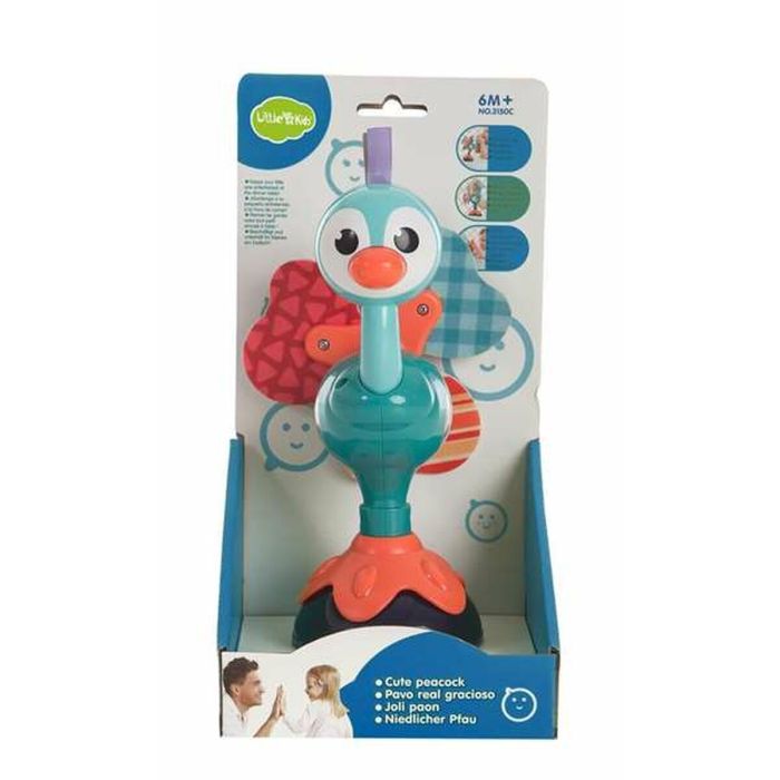 Hochet Paon Ventouse 25 x 12 cm 1