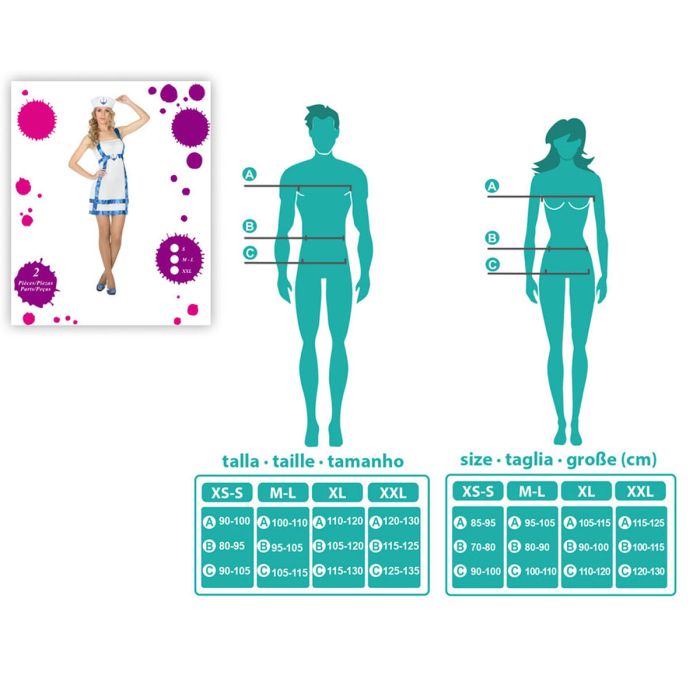 Déguisement pour Adultes 7079 Femme Matelot 6