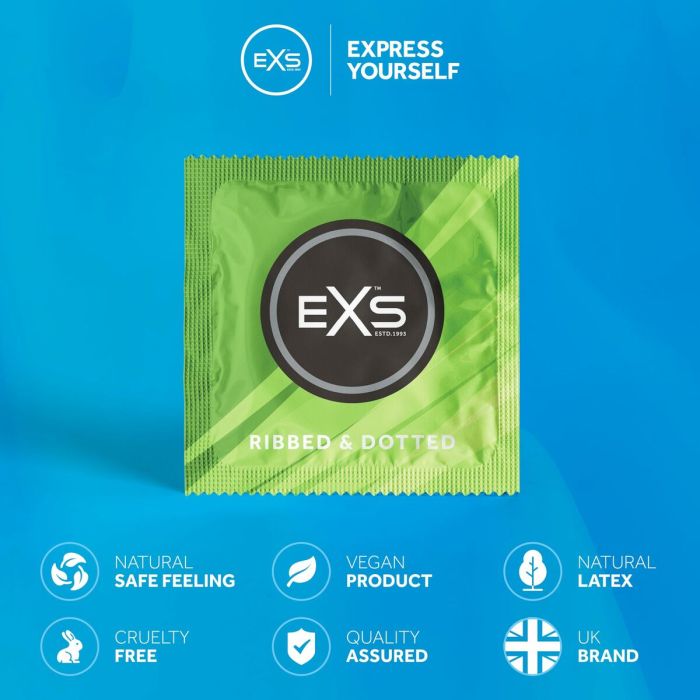 Préservatifs EXS Ribbed 12 Unités 3