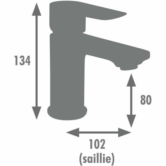 Mitigeur Edouard Rousseau MILK Graphite 2