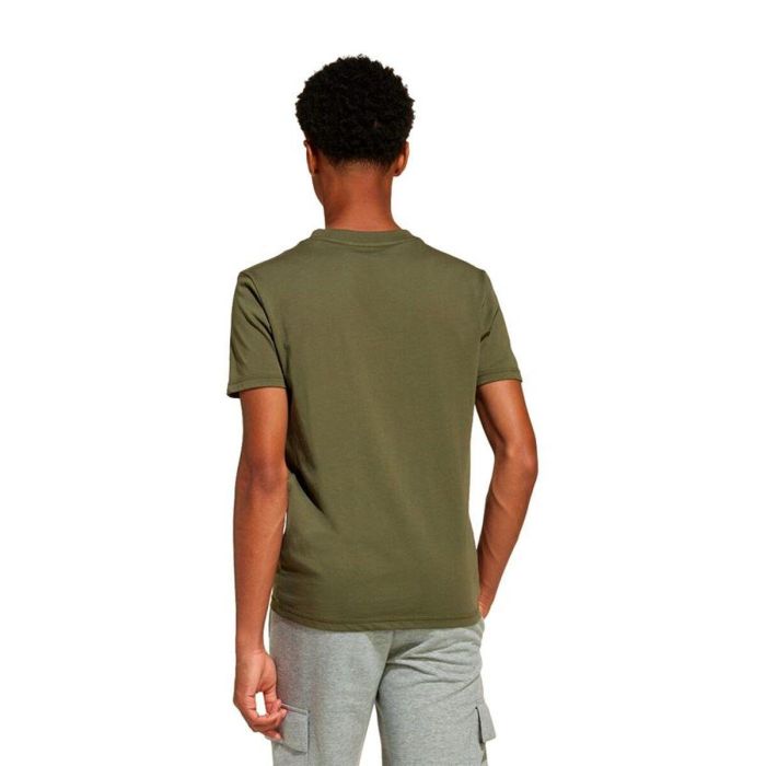 T shirt à manches courtes Enfant Adidas Lin 160 Noir Kaki S 4