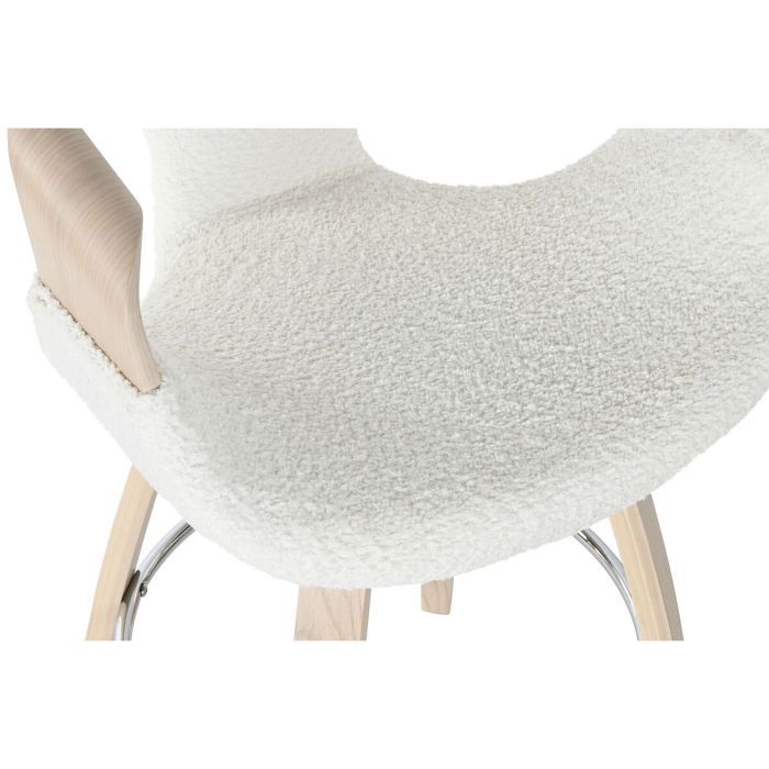 Tabouret Home ESPRIT Blanc Bois 55,5 x 52,5 x 92,5 cm 4