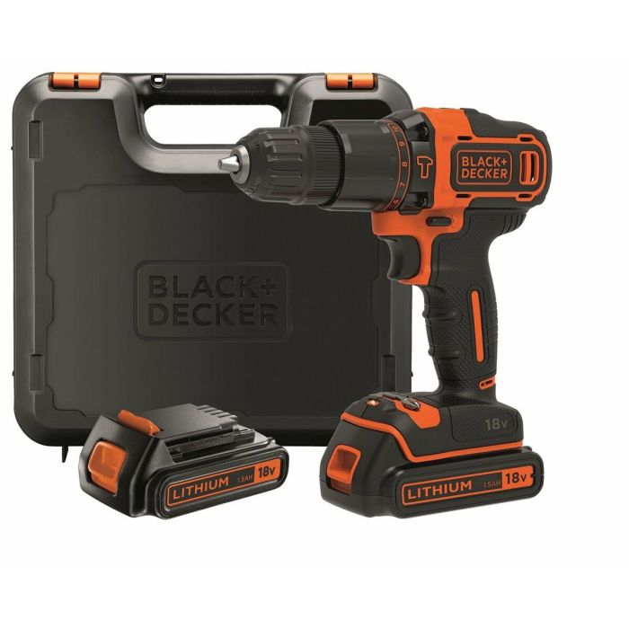 Tournevis électrique Black & Decker BDCHD18KB 40 Nm 20 Tournevis électrique Black & Decker BDCHD18KB 40 Nm 20