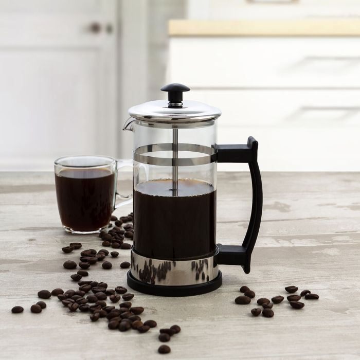 Cafetière à Piston Quid Serenia Transparent verre Acier inoxydable 350 ml (6 Unités) 1