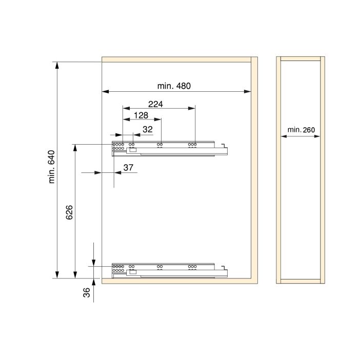 Emuca Chariot extractible TitaneStar avec fermeture amortie, module 300mm, acier, gris anthracite 4 Emuca Chariot extractible TitaneStar avec fermeture amortie, module 300mm, acier, gris anthracite 4