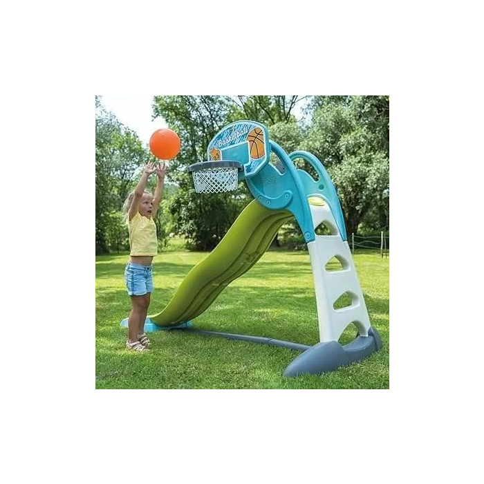 Smoby SMOB820700 - Panier de basket pour enfant avec accessoire toboggan - Jeu 3 en 1 - À partir de 3 ans 3 Smoby SMOB820700 - Panier de basket pour enfant avec accessoire toboggan - Jeu 3 en 1 - À partir de 3 ans 3