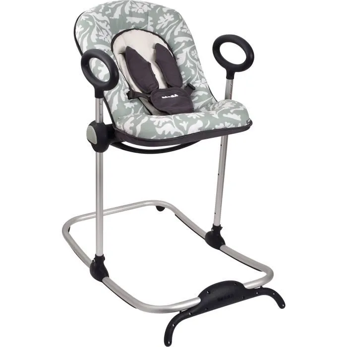 Beaba Transat Up & Down I, réducteur ergonomique, réglable en hauteur, 4 positions, inclinaison 3 niveaux, harnais 5 points, base antidérapante, arche de jeux optionnelle