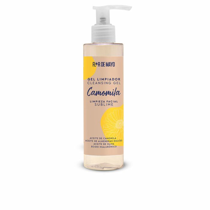 Flor De Mayo SUBLIME CAMOMILLE Gel Nettoyant Visage pour Peaux Sensibles et Tous Types de Peaux, 190 ml