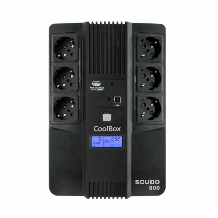 Système d'Alimentation Sans Interruption Interactif CoolBox COO-SAISCU3-800 800 W 480 W 0 Système d'Alimentation Sans Interruption Interactif CoolBox COO-SAISCU3-800 800 W 480 W 0